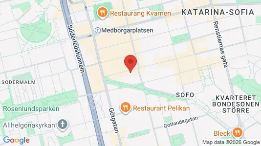 Lägenheter att hyra i Östermalm - kort over placeringen