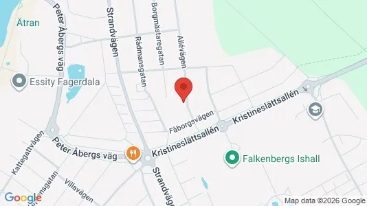 Lägenheter att hyra i Falkenberg - kort over placeringen