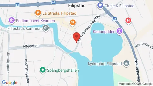 Lägenheter att hyra i Filipstad - Bild från Google Street View