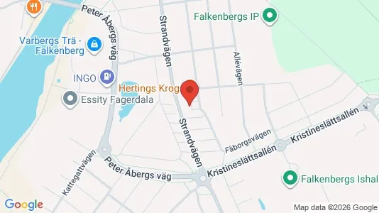 Lägenheter att hyra i Falkenberg - kort over placeringen