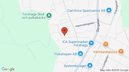 Lägenheter att hyra i Forshaga - kort over placeringen