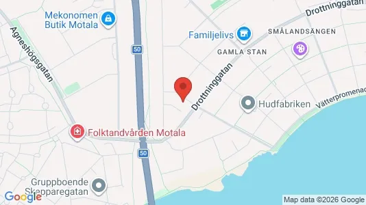 Lägenheter att hyra i Motala - kort over placeringen
