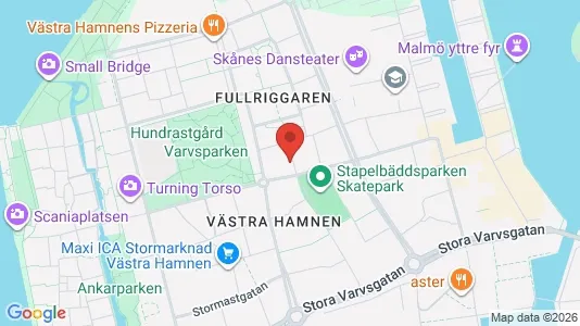 Lägenheter att hyra i Malmö Centrum - kort over placeringen