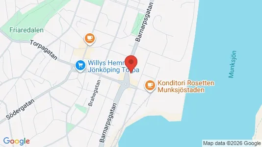 Lägenheter att hyra i Jönköping - kort over placeringen