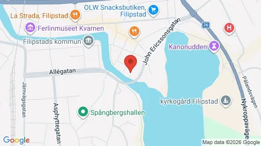Lägenheter att hyra i Filipstad - kort over placeringen