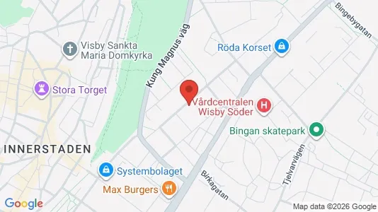 Lägenheter att hyra i Gotland - kort over placeringen