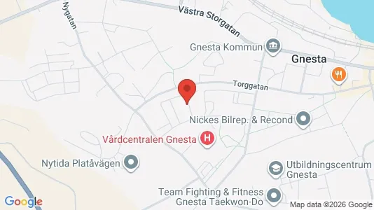 Lägenheter att hyra i Gnesta - kort over placeringen