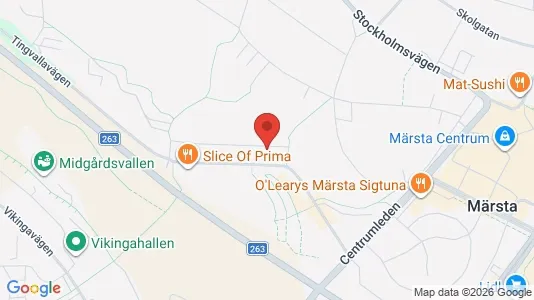 Lägenheter att hyra i Sigtuna - kort over placeringen