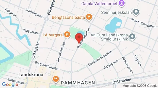 Lägenheter att hyra i Landskrona - kort over placeringen