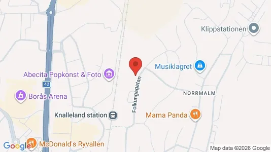 Lägenheter att hyra i Borås - kort over placeringen