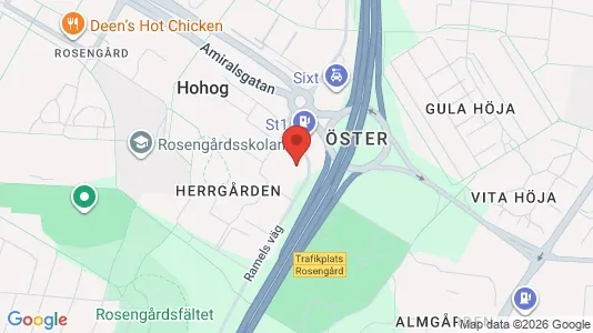 Lägenheter att hyra i Rosengård - kort over placeringen