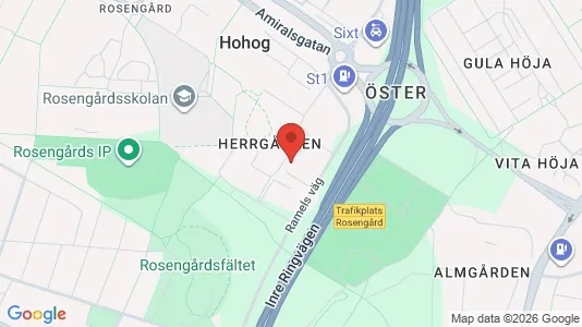 Lägenheter att hyra i Rosengård - kort over placeringen