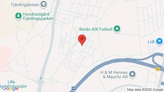 Lägenheter att hyra i Borås - kort over placeringen
