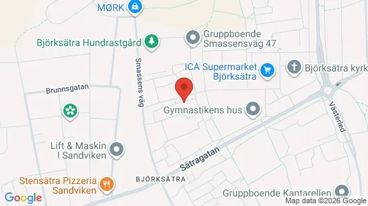 Lägenheter att hyra i Sandviken - kort over placeringen