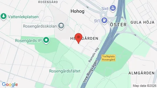Lägenheter att hyra i Rosengård - kort over placeringen