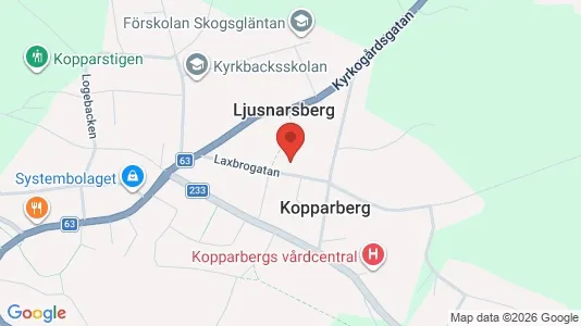 Lägenheter att hyra i Ljusnarsberg - kort over placeringen