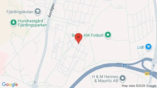 Lägenheter att hyra i Borås - kort over placeringen