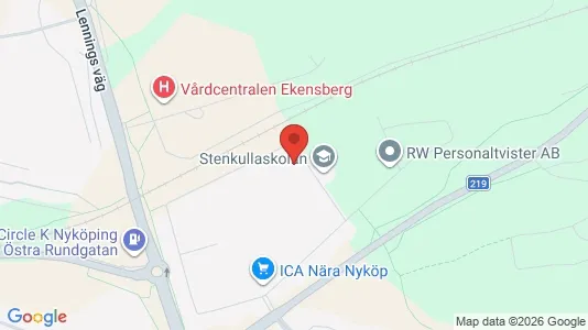 Lägenheter att hyra i Nyköping - kort over placeringen