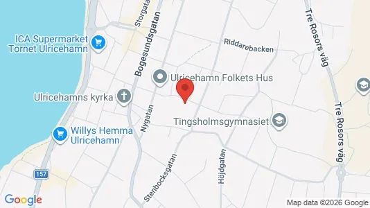 Lägenheter att hyra i Ulricehamn - kort over placeringen