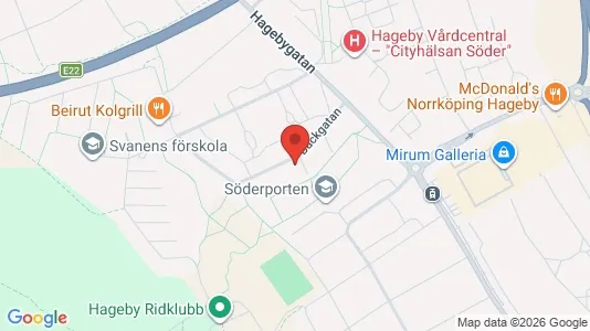 Lägenheter att hyra i Norrköping - kort over placeringen