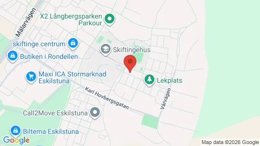 Lägenheter att hyra i Eskilstuna - kort over placeringen