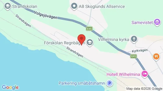 Lägenheter att hyra i Vilhelmina - kort over placeringen