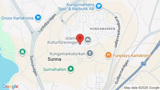 Lägenheter att hyra i Karlskrona - kort over placeringen
