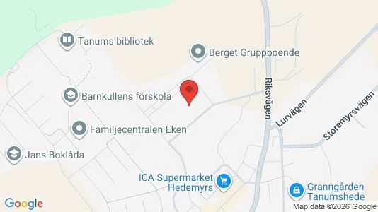 Lägenheter att hyra i Tanum - kort over placeringen