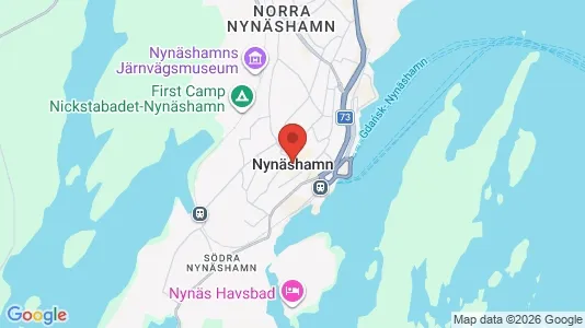 Hus att hyra i Nynäshamn - kort over placeringen