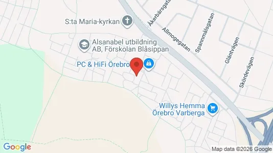 Lägenheter att hyra i Örebro - kort over placeringen