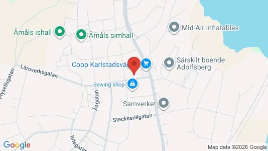 Lägenheter att hyra i Åmål - kort over placeringen