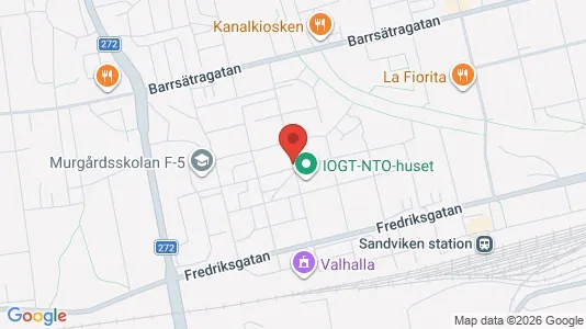 Lägenheter att hyra i Sandviken - kort over placeringen