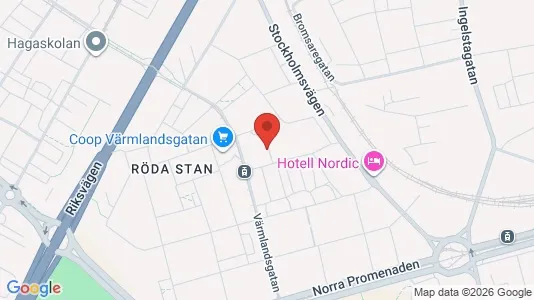 Lägenheter att hyra i Norrköping - kort over placeringen