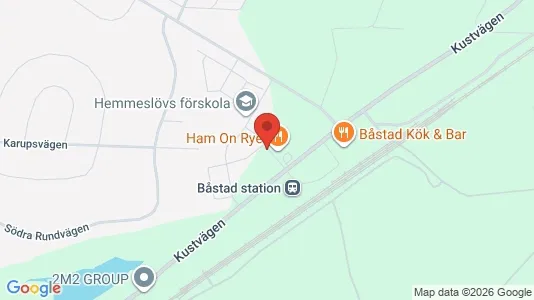 Lägenheter att hyra i Båstad - kort over placeringen