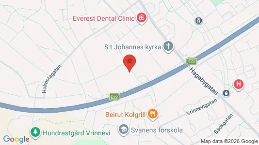 Lägenheter att hyra i Norrköping - kort over placeringen