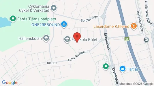 Lägenheter att hyra i Mölndal - kort over placeringen