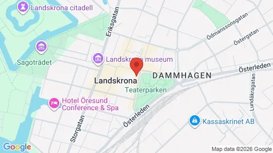 Lägenheter att hyra i Landskrona - kort over placeringen
