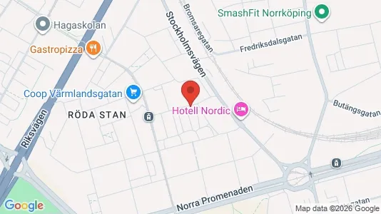 Lägenheter att hyra i Norrköping - kort over placeringen