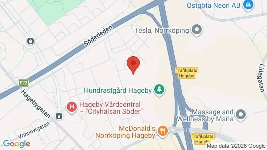 Lägenheter att hyra i Norrköping - kort over placeringen