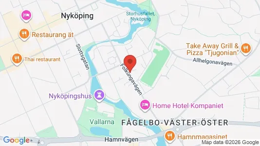 Lägenheter att hyra i Nyköping - kort over placeringen