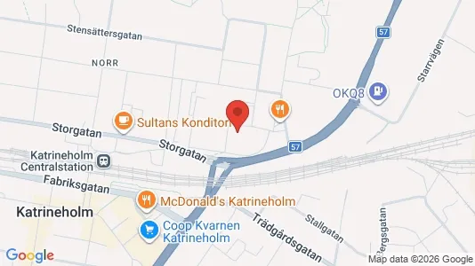 Lägenheter att hyra i Katrineholm - kort over placeringen