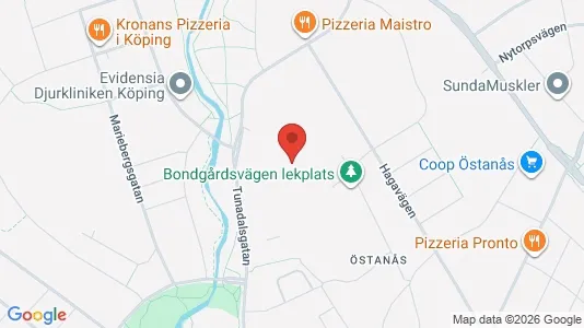 Lägenheter att hyra i Köping - kort over placeringen