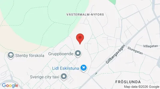 Lägenheter att hyra i Eskilstuna - kort over placeringen