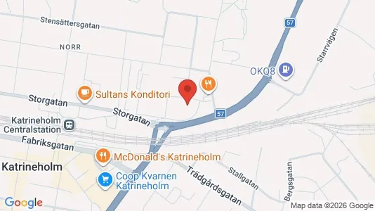 Lägenheter att hyra i Katrineholm - kort over placeringen