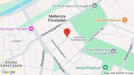 Lägenheter att hyra i Malmö Centrum - kort over placeringen
