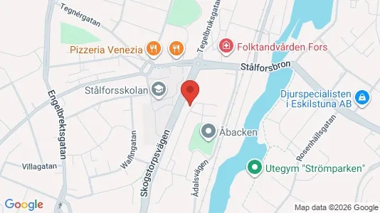 Lägenheter att hyra i Eskilstuna - kort over placeringen