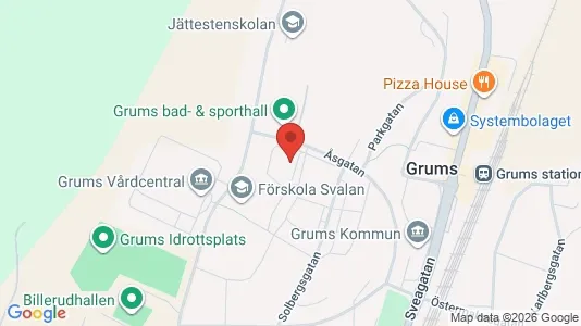 Lägenheter att hyra i Grums - kort over placeringen
