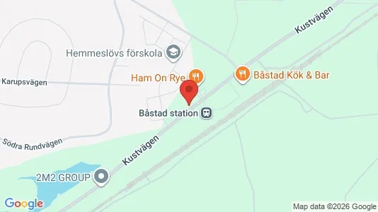 Lägenheter att hyra i Båstad - kort over placeringen