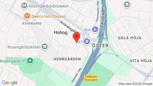 Lägenheter att hyra i Rosengård - kort over placeringen