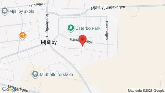 Lägenheter att hyra i Sölvesborg - kort over placeringen